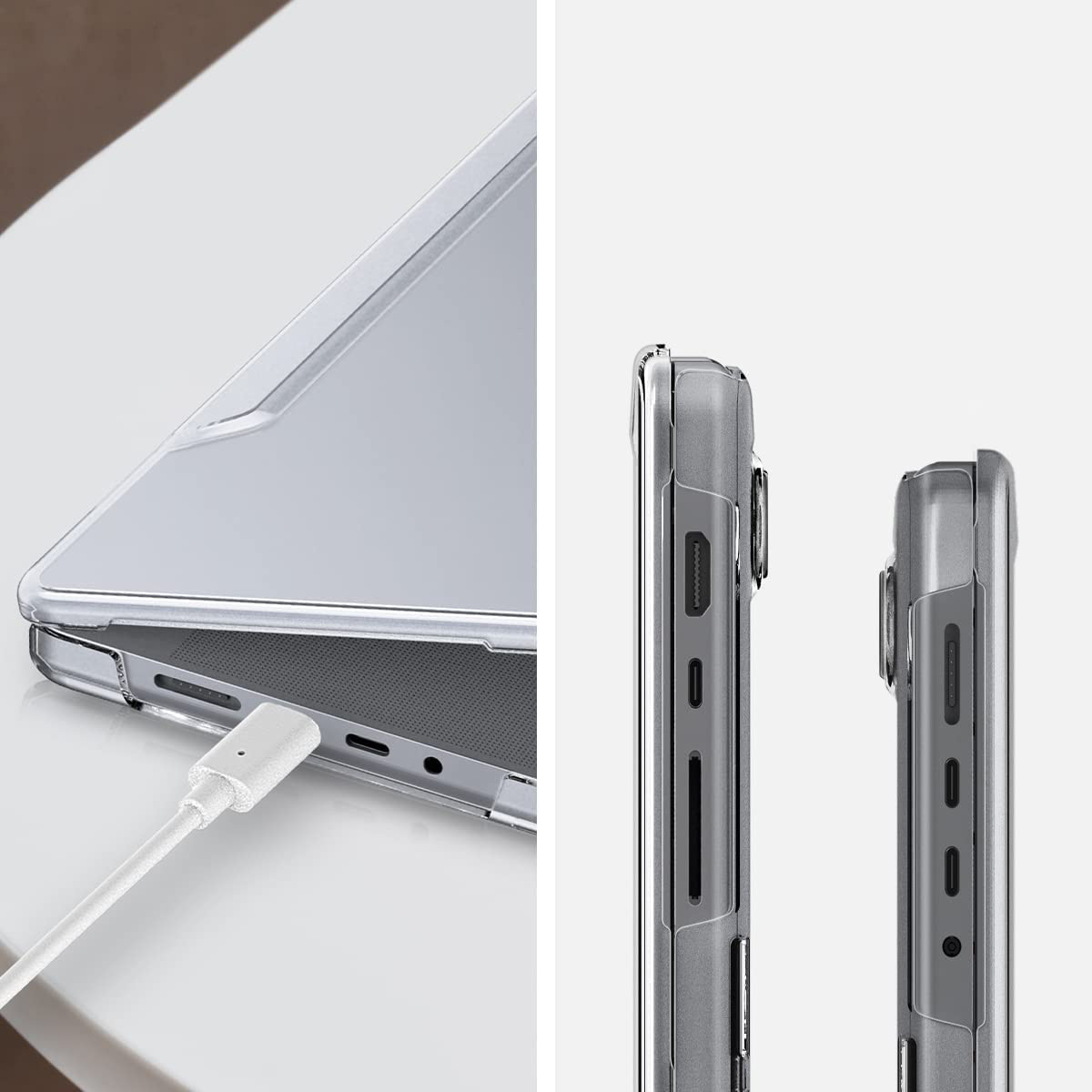 Oryginalne i minimalistyczne etui od marki Spigen z serii Thin Fit dla Apple MacBook Pro 14 2021